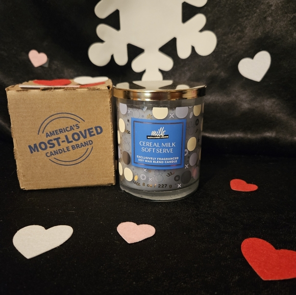NWT Bath and Body Works Milk Bar Cereal Milk Soft Serve Single Wick Candle - Picture 5 of 5